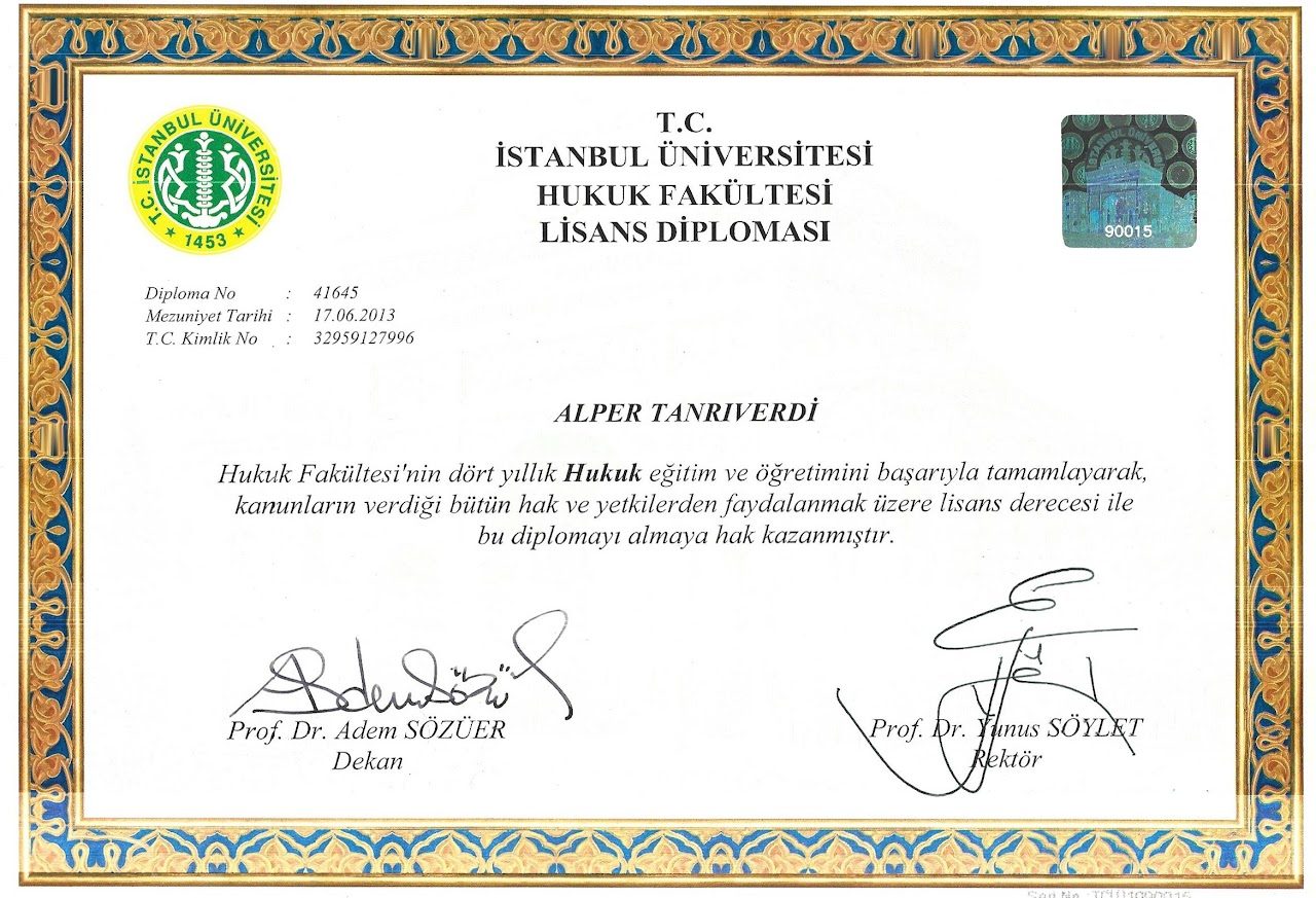 Hukuk Fakültesi Diploması